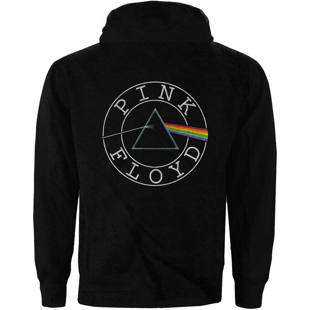 Pink Floyd - Circle Logo Zip hoodie - Black